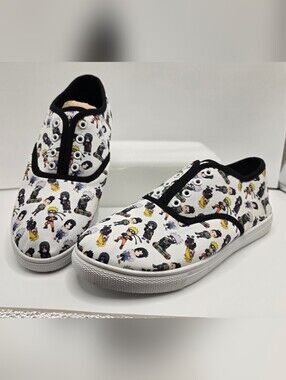Naruto Lace-Up Sneakers Mens Size 5.5 Womens 7 Laces Not Included